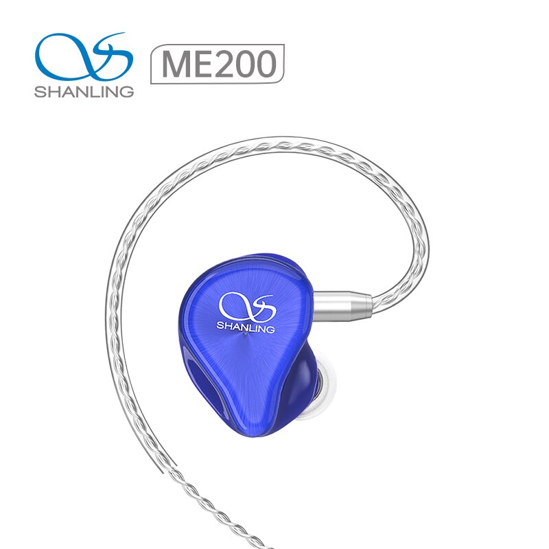 SHANLING ME200 Dual Driver Hybrid Wired In-Ear Earphones with Detachable Cable HIFI Music Earphone