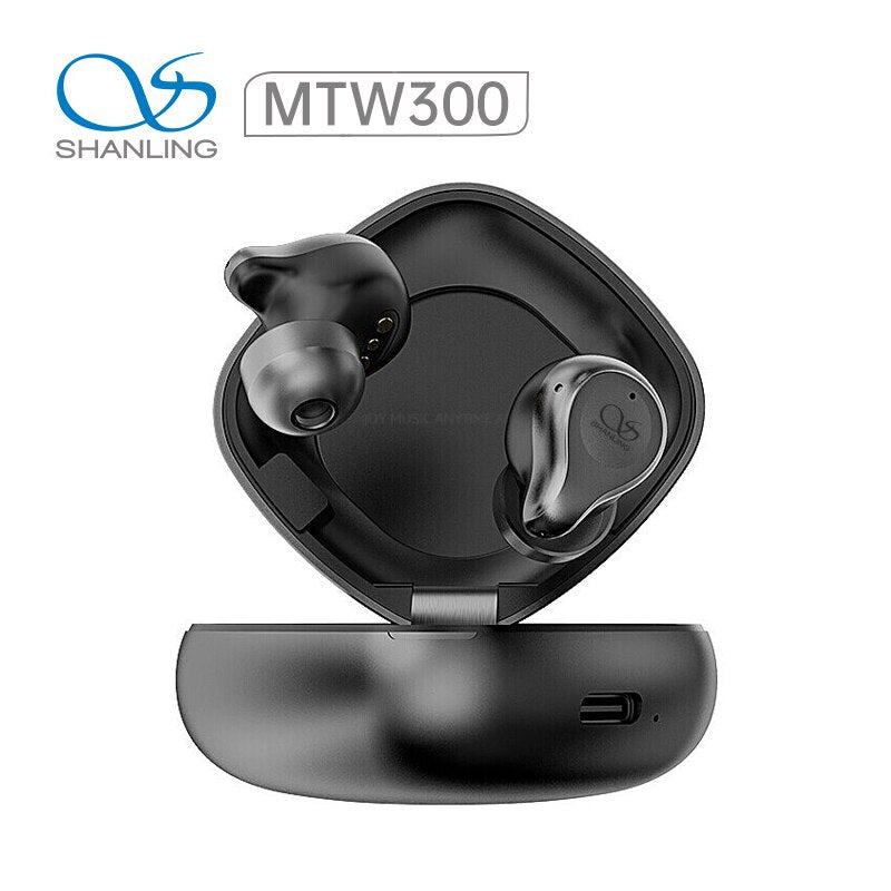 Shanling MTW300 TWS Bluetooth Earphones Dynamic IPX7 Waterproof Earbuds Up to 35 Hours Battery Life
