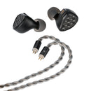 Kefine Arnar Hybrid Wired IEMs, 14.5mm Planar Magnetic & Knowles BA Drivers IEM Earphones, Hybrid in-Ear Monitors with 3 Tuning Nozzles, 3.5mm/4.4mm Interchangeable Plugs