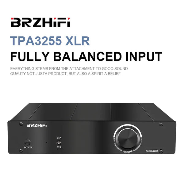 BRZHIFI Audio TPA3255 XLR Sound Amplifier Fully Balanced Input and Ou