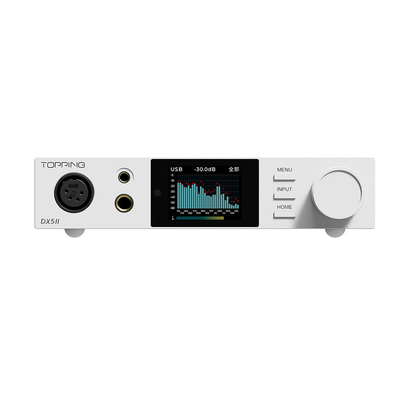 TOPPING DX5 II Hi-Res DAC & Headphone Amp Combo – Dual ES9039Q2M, X-Hybrid Amp, 10-Band PEQ, LDAC Bluetooth 5.1, 4.4mm Balanced & 6.35mm Headphone Output, Preamp Mode, 12V Trigger