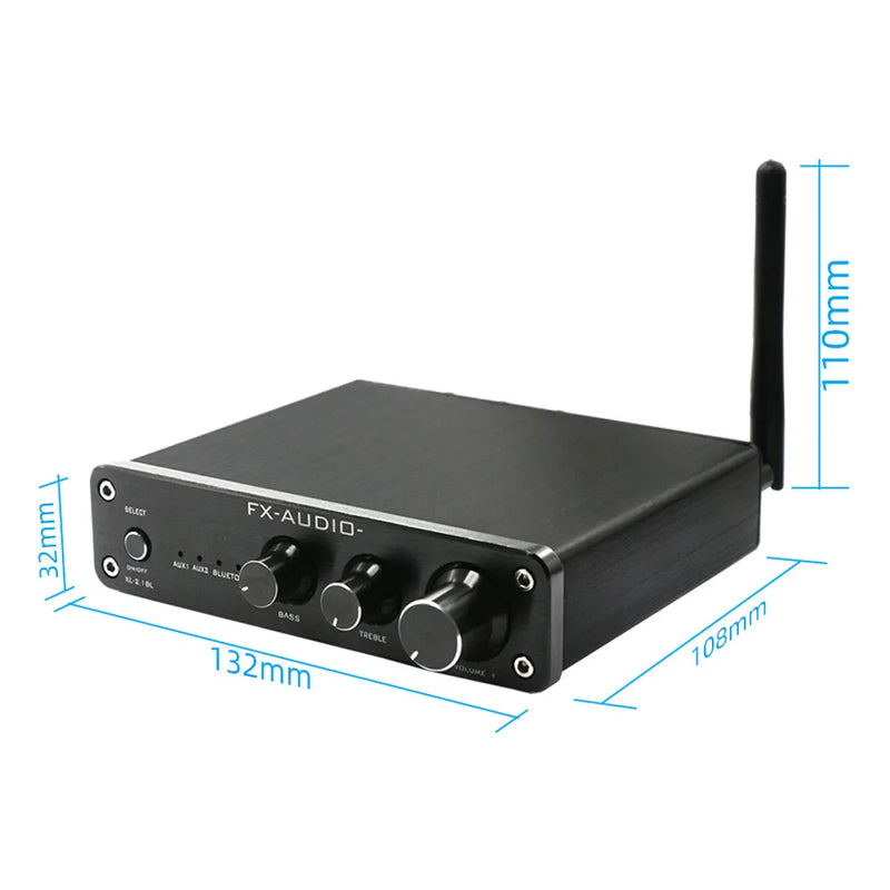 FX-AUDIO XL-2.1BL QCC3034 Bluetooth Digital Power amplifier APTX HD HIFI Audio 2.1 channel multimedia AMP TPA3116 50W*2+100W sub