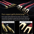 Hi-fi speaker cable Home theater amplifier speaker cable OFC speaker cable Y plug Banana plug Speaker cable A pair HIFI Speaker