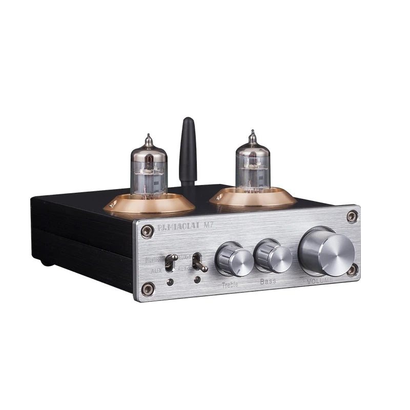 PJ. MIAOLAI M7 Bluetooth tube front amplifier 6K4 tube HIFI preamplifier can be upgraded to 6J1 GE5654