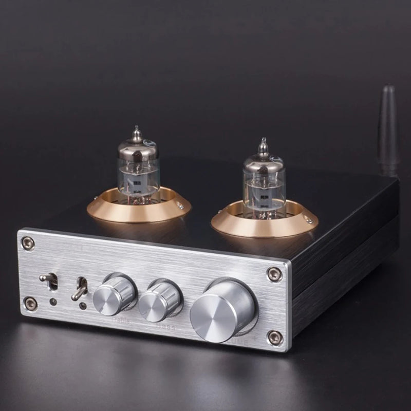 PJ. MIAOLAI M7 Bluetooth tube front amplifier 6K4 tube HIFI preamplifier can be upgraded to 6J1 GE5654