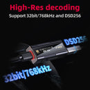 FiiO JadeAudio KA5 USB DAC Headphone Amplifier dual CS43198 chip 3.5/4.4mm Audio Cable PCM 768khz DSD256 for Android IOS WIN10