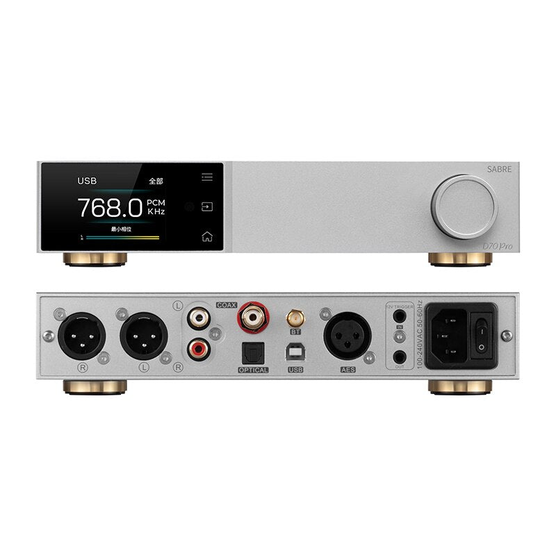 TOPPING D70 PRO SABRE DAC ES9039SPRO XU316 Bluetooth 5.1 LDAC Aptx-Adaptive HiFi Decoder with Remote Control