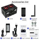 PJ. MIAOLAI SA-90 NE5532 Bluetooth Amplifier GE5654 Tube Power Amplifier 80W×2 USB RCA HiFi Headset Amplifier With Dual VU Meter