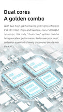 FiiO KA13 Dual CS43131 Portable DAC Amplifier for IOS/Android 3.5mm and 4.4mm Balanced Output, 550mW high Power