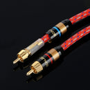 Boaleco RC2 RCA Audio Cable High Purity OFC copper core with multilayer Shielding Noise-free RCA to RCA 2Pcs/Pair For Amplifier