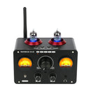 PJ. MIAOLAI SA-90 NE5532 Bluetooth Amplifier GE5654 Tube Power Amplifier 80W×2 USB RCA HiFi Headset Amplifier With Dual VU Meter