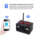 PJ. MIAOLAI SA-90 NE5532 Bluetooth Amplifier GE5654 Tube Power Amplifier 80W×2 USB RCA HiFi Headset Amplifier With Dual VU Meter