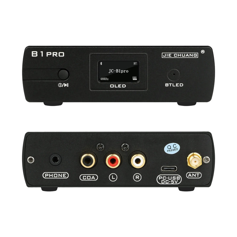 B1 PRO HiFi QCC5125 Bluetooth 5.1 Decoding pre-amplifier DAC ES9038Q2M Headphone Amplifier Bluetooth USB coaxial input LDAC