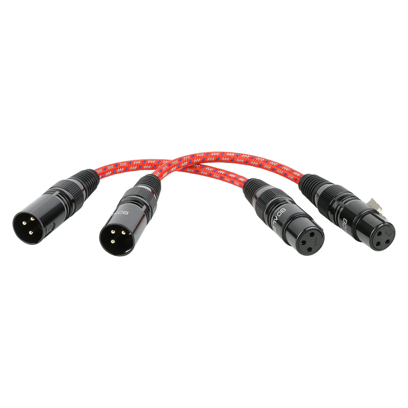 Boaleco XC1 XLR Audio Cable High Purity OFC copper core with multilayer Shielding Noise-free 2XLR Male Cable for Microphone DAC