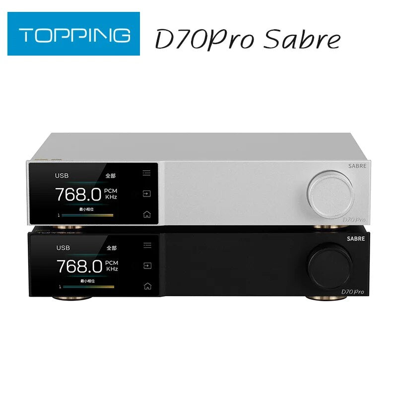 TOPPING D70 PRO SABRE DAC ES9039SPRO XU316 Bluetooth 5.1 LDAC Aptx-Adaptive HiFi Decoder with Remote Control