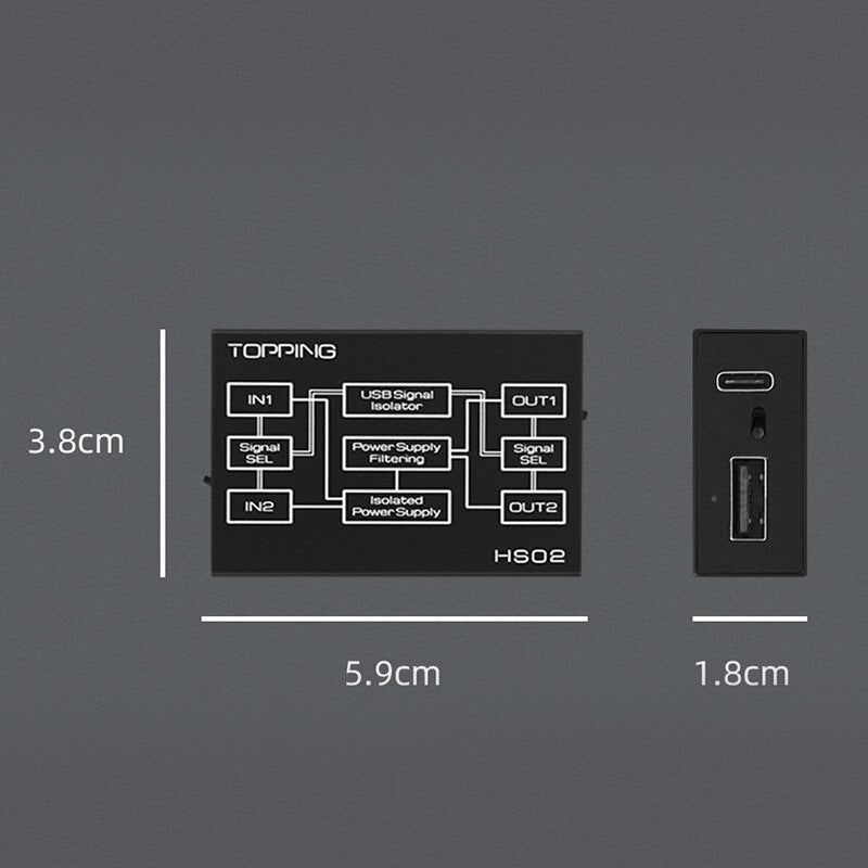 TOPPING HS02 USB 2.0 High Performance Audio Isolator