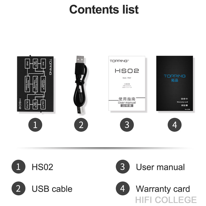 TOPPING HS02 USB 2.0 High Performance Audio Isolator