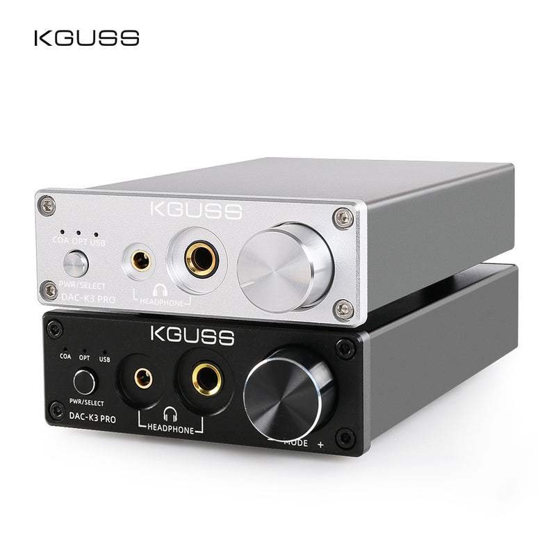 KGUSS DAC-K3PRO TPA6120A2 ESS9018K2M MINI HIFI USB DAC Decoded Audio Headphone Amplifier 24BIT 192KHz AMP DC12V