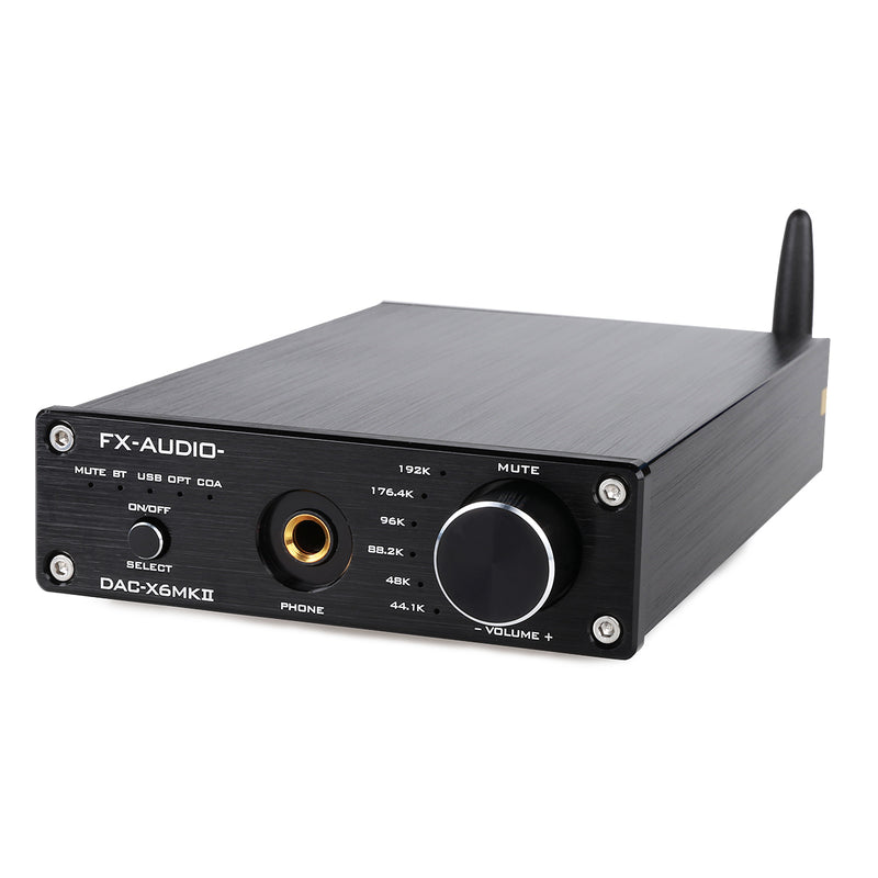 FX Audio DAC-X6 MKII ESS9018 TPA6120 Chip Bluetooth 5.0 APTX SPDIF Coaxial PC-USB RCA Amplifier DAC Decoder