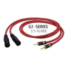 YYTCG 3.5mm Stereo Jack Male to Dual XLR Male OFC Aux Audio Cable Foil+Braided Shielded For Mixer Mixing Console Microphone Amplifier