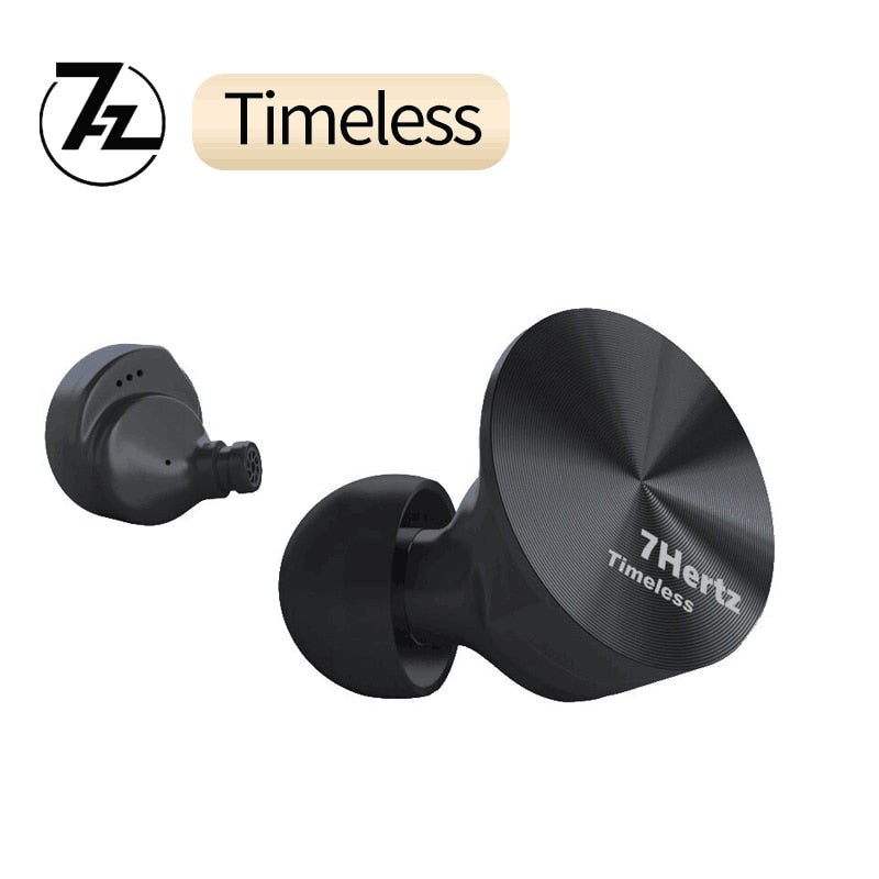 7HZ Timeless IEMs 14.2mm Planar HiFi Music Monitor In-ear Earphones CNC Aluminum Shell Earbuds with Detachable MMCX Cable