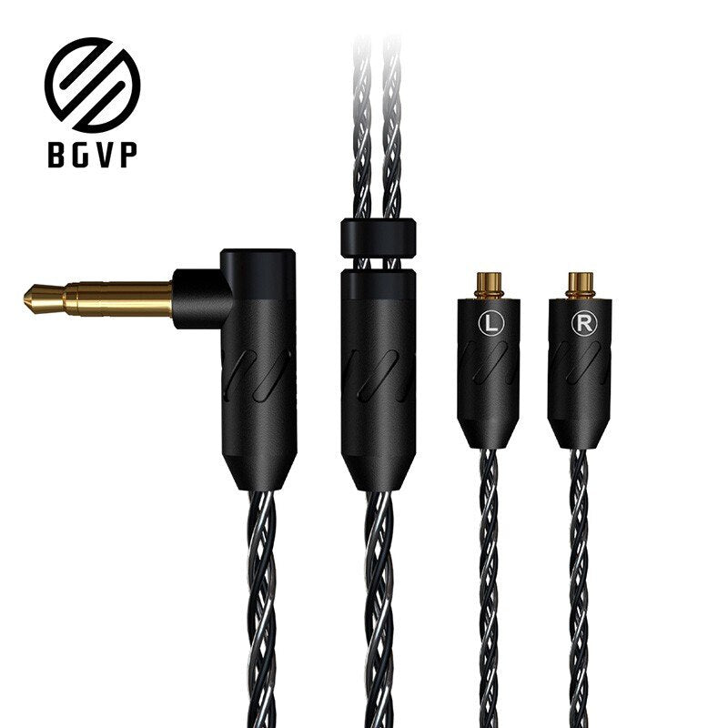 BGVP DX5 Dynamic Earphone Metal Stereo Earbuds with MMCX Headset High Quality HiFi Headphone