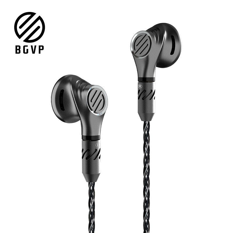 BGVP DX5 Dynamic Earphone Metal Stereo Earbuds with MMCX Headset High Quality HiFi Headphone