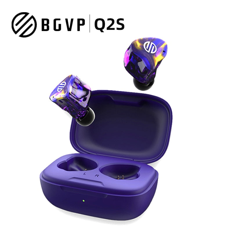 BGVP Q2S TWS knowels Wireless Earphone Wired and Wireless Dual-use Universal Earbuds with MMCX Cable Headsets