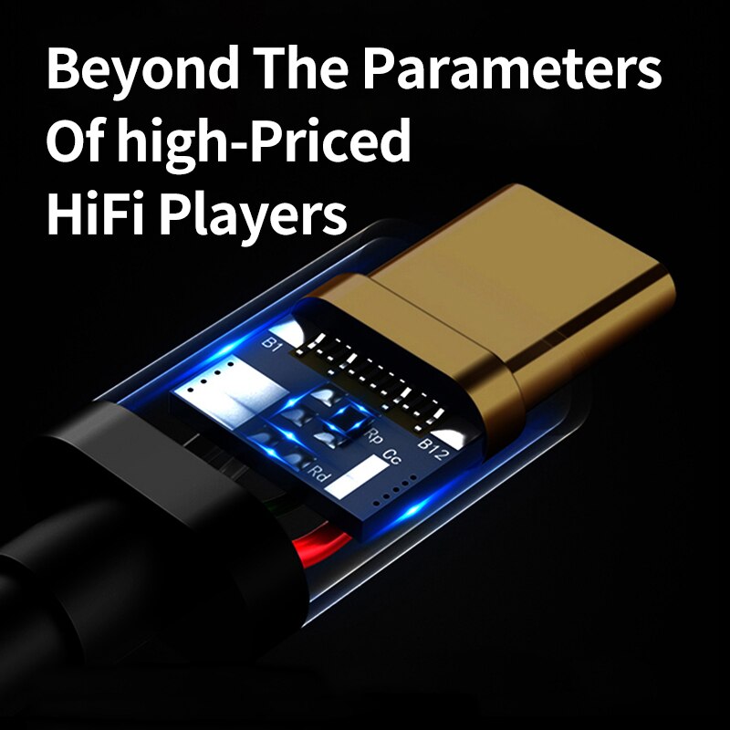 BGVP T01s Dac Decoding Audio HiFi Earphone Amplifier USB TypeC to 2.5/3.5/4.4mm Jack Adapter 32bit Digital Decoder AUX Converter