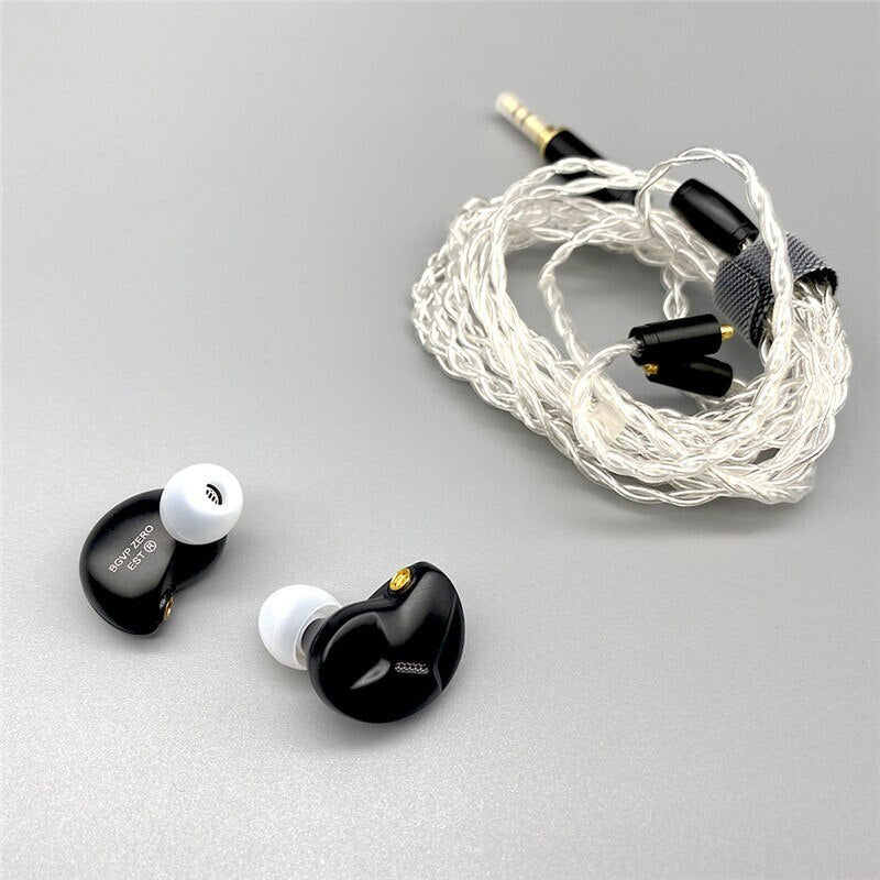 BGVP ZERO Earphone Static Earbuds HIFI In-ear Dynamic Earplugs Running Line Control Bass Headphones
