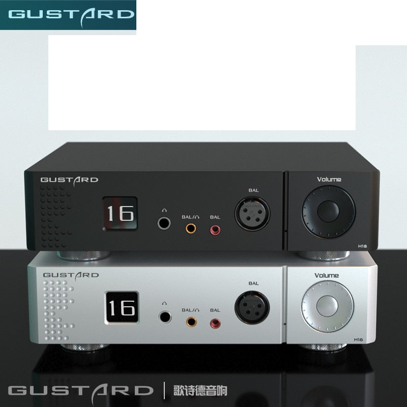 GUSTARD H16 OPA1642 OPA1678 High Resolution OLED Display XLR/RCA Balanced Headphone Amplifier Pre Amplifier