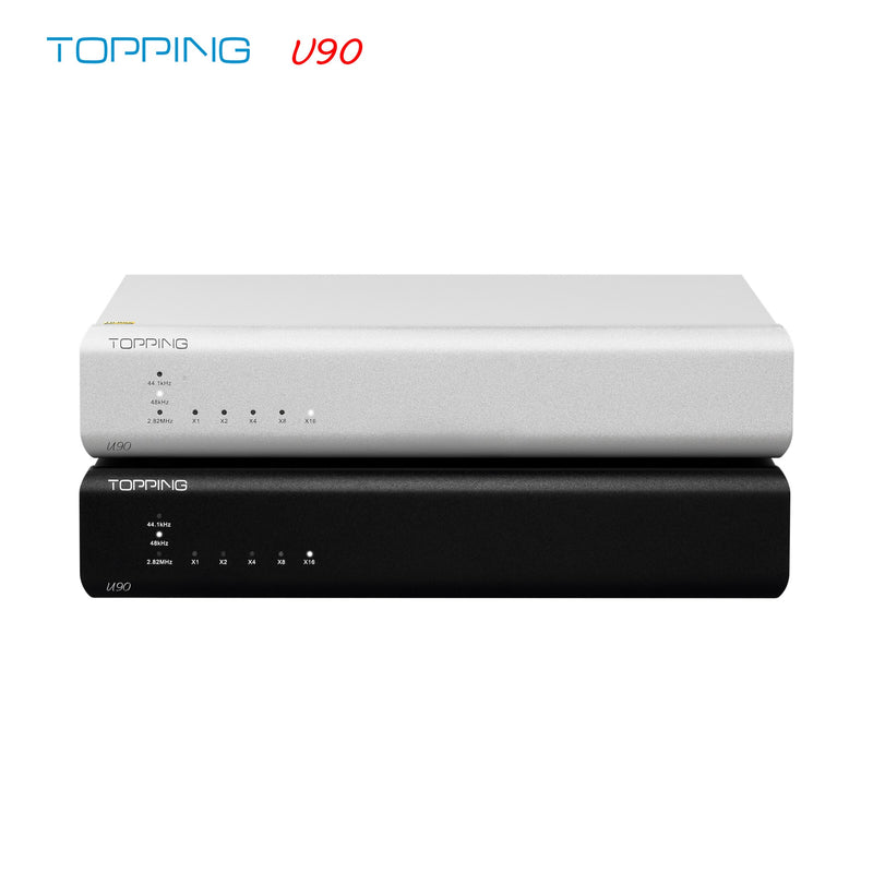 TOPPING U90 USB Bridge Audio Decoder PCM32bit 768kHz and DSD512 Native Built in USB Isolation