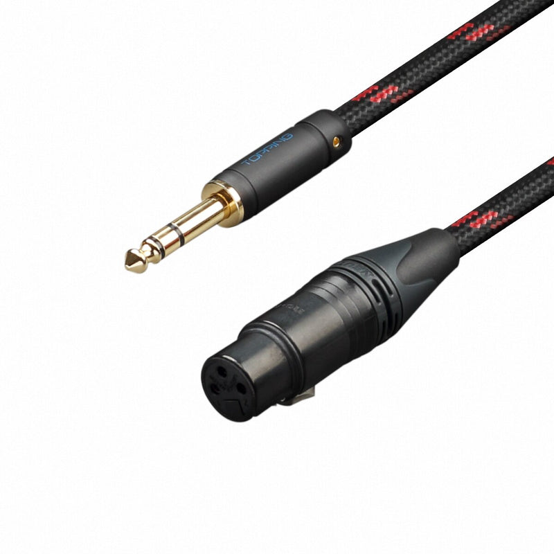 TOPPING TCT3 HIFI Audio Cable Big Three Core 6.35 Revolution XLR Female Head Balance Cable