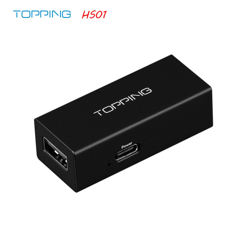 NEW TOPPING HS01 USB 2.0 High Speed Audio Isolator Compatible with High-res Audio Transmission Low latency