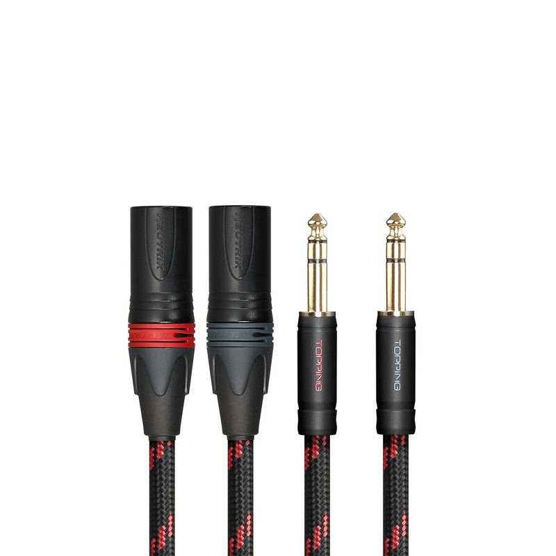 TOPPING TCT2 HIFI Audio Cable Large Three-core 6.35 Revolution XLR Male Balance Cable
