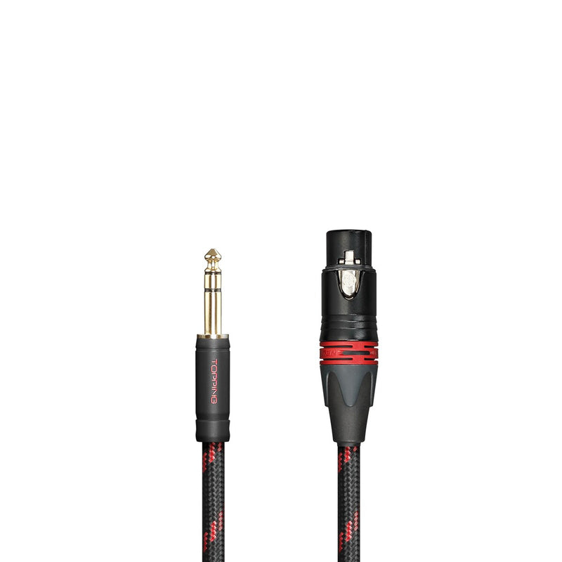 TOPPING TCT3 HIFI Audio Cable Big Three Core 6.35 Revolution XLR Female Head Balance Cable