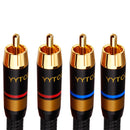 High Quality 6N OFC Line Male-Male 2RCA audio Cable 4 RCA Plug Connector TV DAC signal Wire professional for AMP DVD player