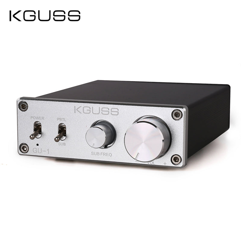 KGUSS GU-1 tpa3116d2 class d mini hifi audio can be switched to bass amplifier High power amplifier