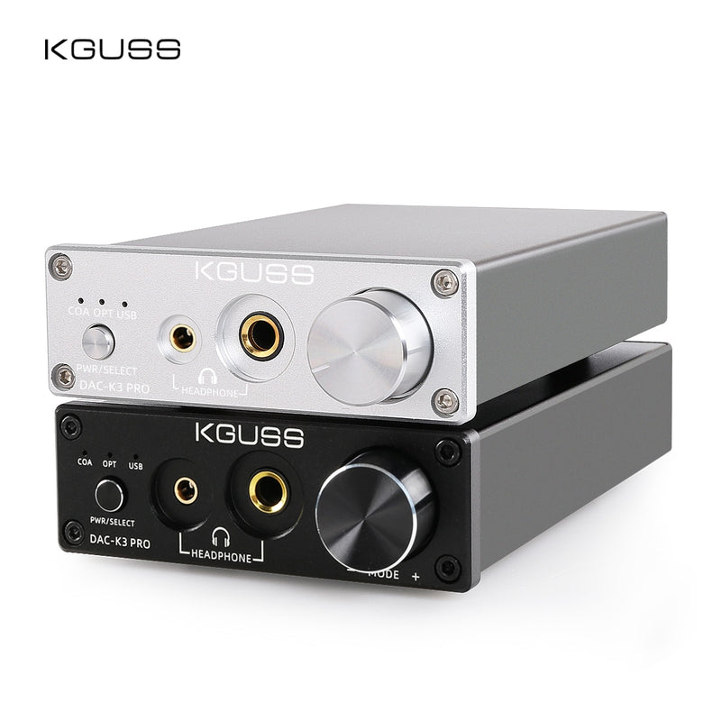 KGUSS DAC-K3PRO TPA6120A2 ESS9018K2M MINI HIFI USB DAC Decoded Audio Headphone Amplifier 24BIT 192KHz AMP DC12V  US/EU