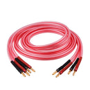 YYTCG One Pair oxygen-free Copper OFC¡ê?Audio HiFi Speaker Cable Banana Plug to Banana Plug Speaker Cable Center Audio Speaker Cable