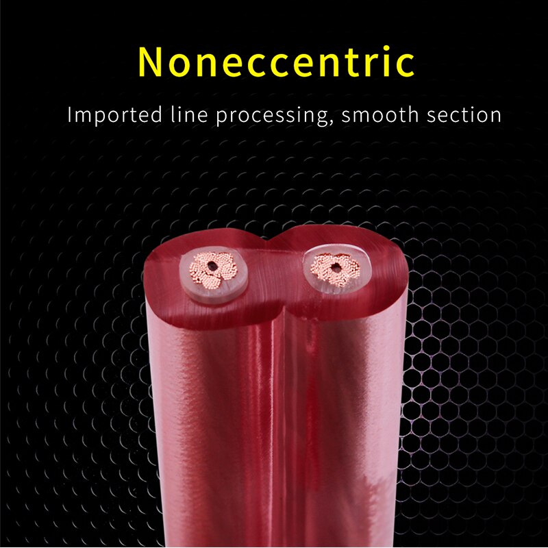 YYTCG One Pair oxygen-free Copper OFC¡ê?Audio HiFi Speaker Cable Banana Plug to Banana Plug Speaker Cable Center Audio Speaker Cable
