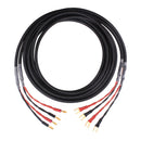 YYTCG One pair HiFi audio speaker cable high quality Pure copper diy speaker wire with banana plug Y plug