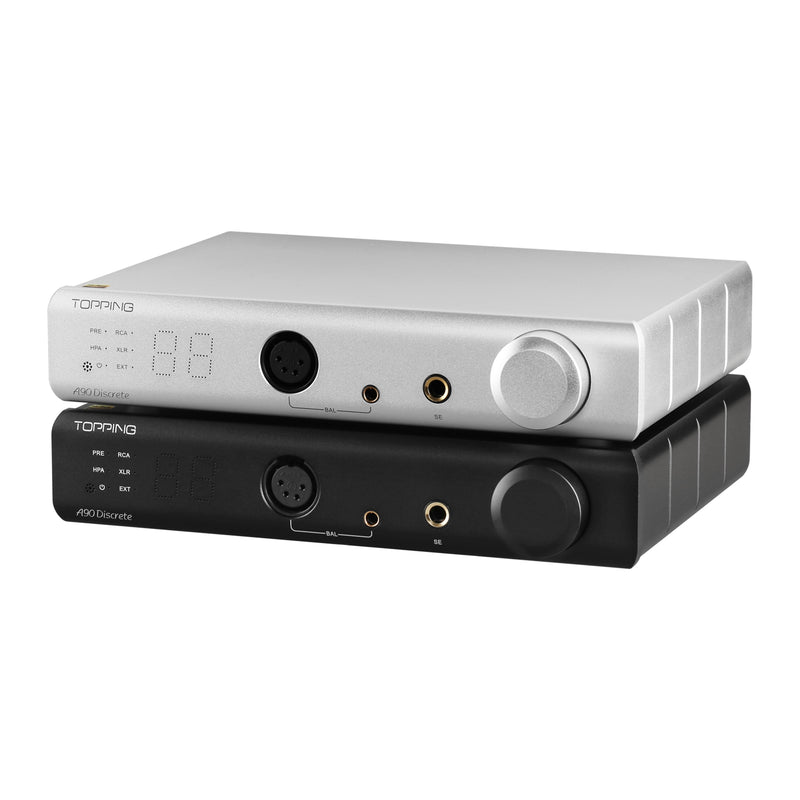 Topping A90 Discrete / A90D Fully Discrete NFCA 6.35MM SE 4 PIN XLR Balanced Headphone Amplifier Pre Amp With Remote Control