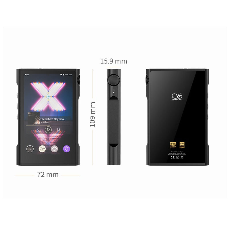 SHANLING M3X MQA Player Bluetooth Dual ES9219C DAC/AMP DSD256 32bit/384kHz Hi-Res Portable Music Player