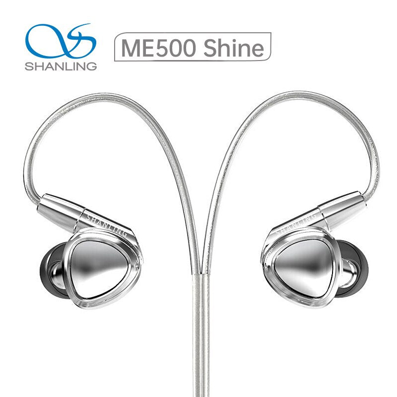 SHANLING ME500 Shine In-ear Earphone 2BA+1DD Hybrid Driver Earbuds with 3.5mm 4.4mm IEMs MMCX Detachable Cable