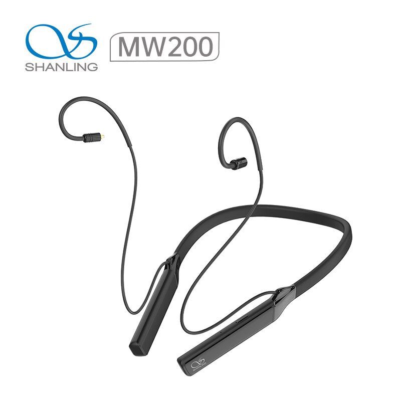 SHANLING MW200  Bluetooth 5.0 DAC AMP Earphone Cable CSR8675 AK4377A MMCX HiFi Neckband Adapter Cable With MIC