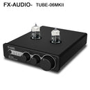 FX-AUDIO- TUBE-06MKII Tube Preamplifier USB DAC ES9018K2M Tube 6N3 Pre Amplifier 24Bit/192kHz Subwoofer Preamp with Bass Treble