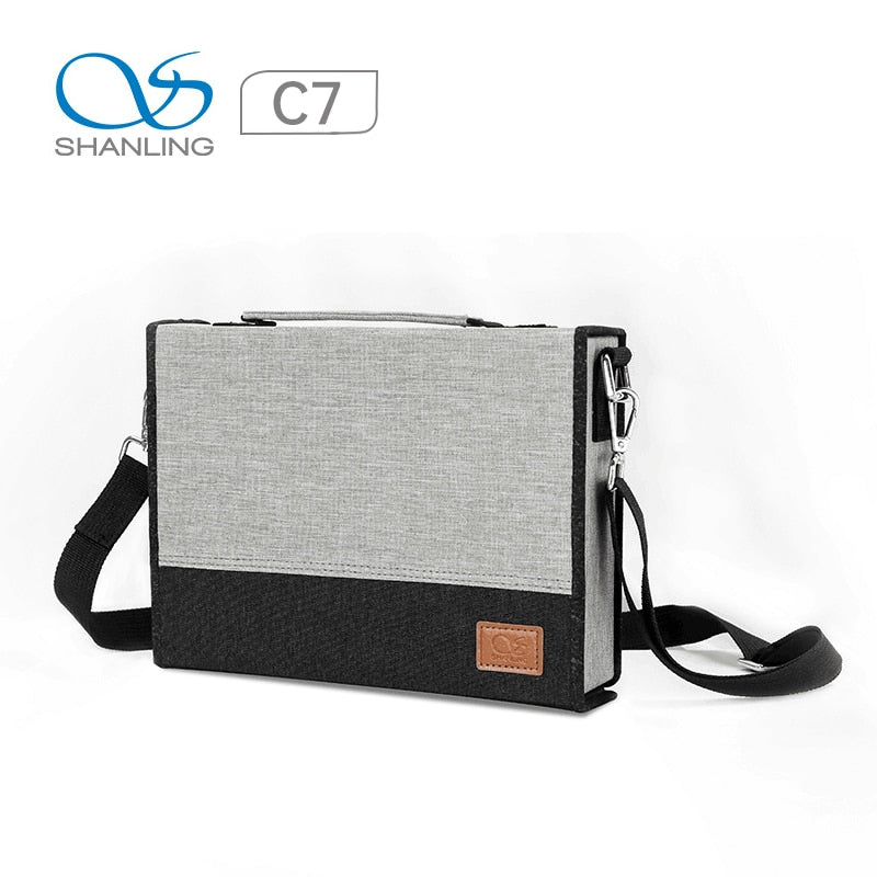 Shanling C7 Portable Headphone Leather Storage Box Headset Package For HiFi Player /Earphone /Cable