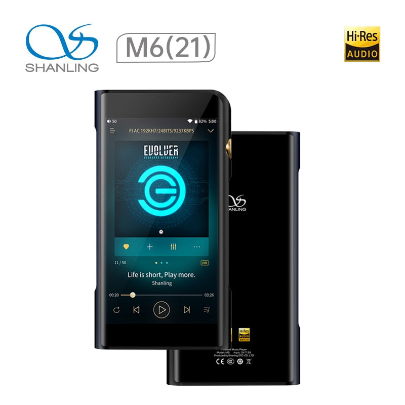 Shanling M6 21 MQA Dual ES9038Q2M Android OS Balanced Portable Music Player MP3 2* OPA2211 2.5/3.5/4.4mm Output DSD512 768kHZ