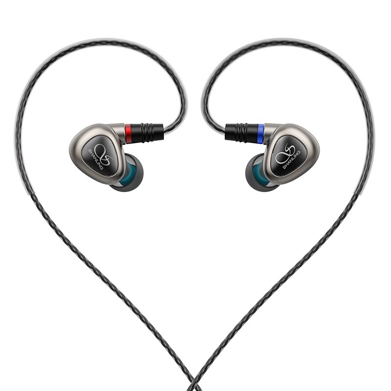 Shanling ME80 In Ear Earphone 10mm Dynamic Driver Headset Hi-Res Audio Earbuds HiFi Earphone with MMCX Connector